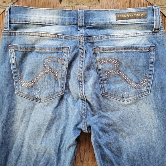 Rock & Republic BANSHEE Skinny Medium Wash Jeans Size Women's 10 Medium - Picture 4 of 12